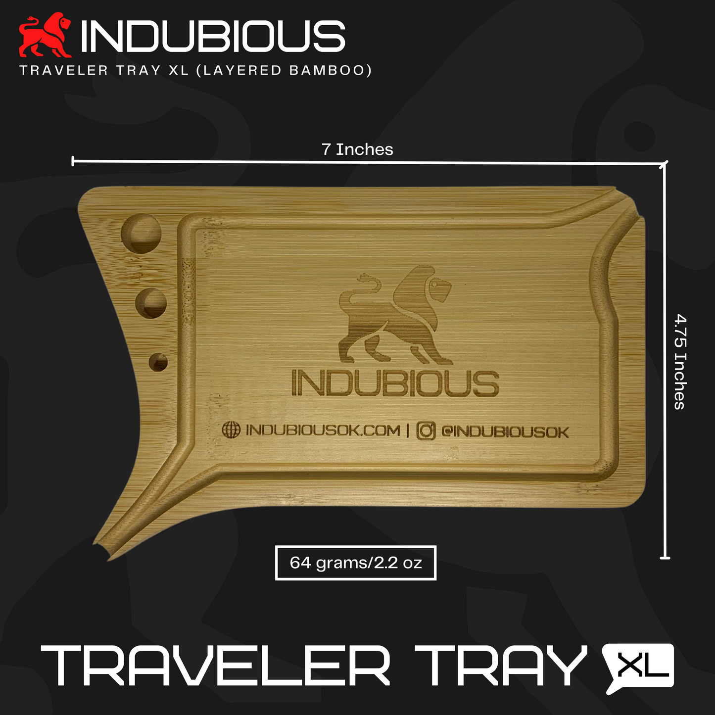 TRAVELER TRAY XL - INDUBIOUS