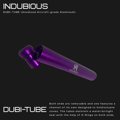 Purple Indubious Stash Tube. Indubiousok. Smoking Accessories. 